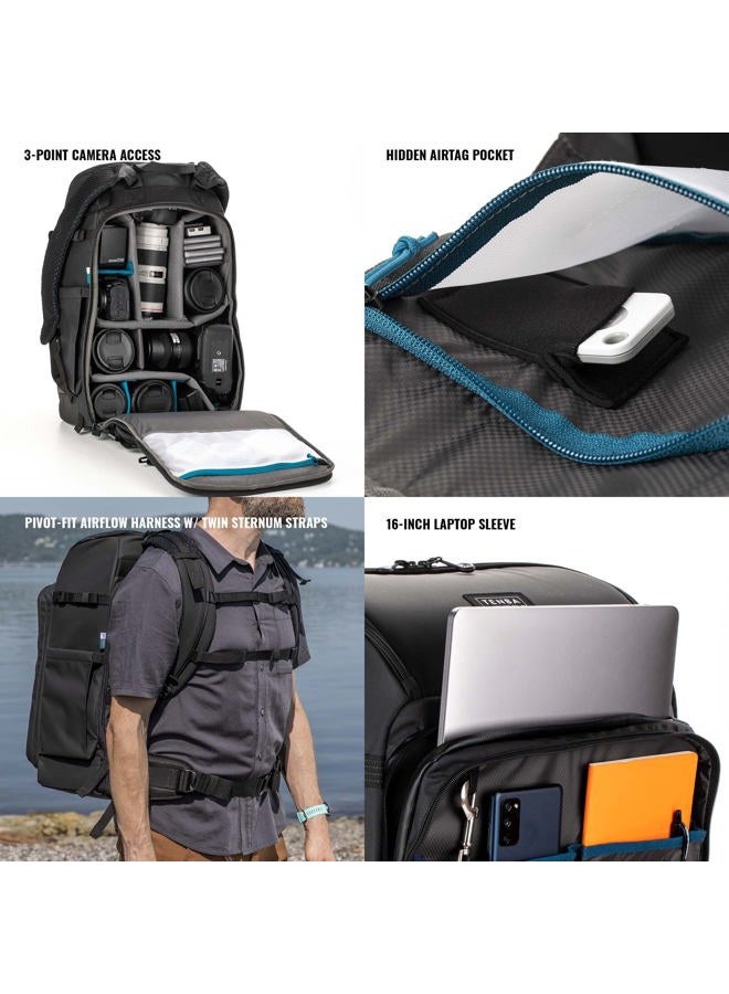 Tenba Axis v2 32L Camera Backpack for DSLR and Mirrorless Cameras and Lenses Plus a 17-inch Laptop – Black (637-758) - Image 5