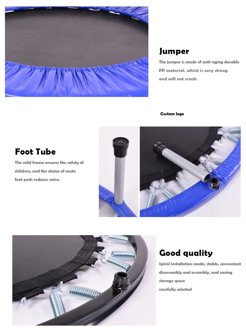 Generic 45" Indoor/Outdoor Round Trampoline Jumping Exercise With Safety Pad - Image 3