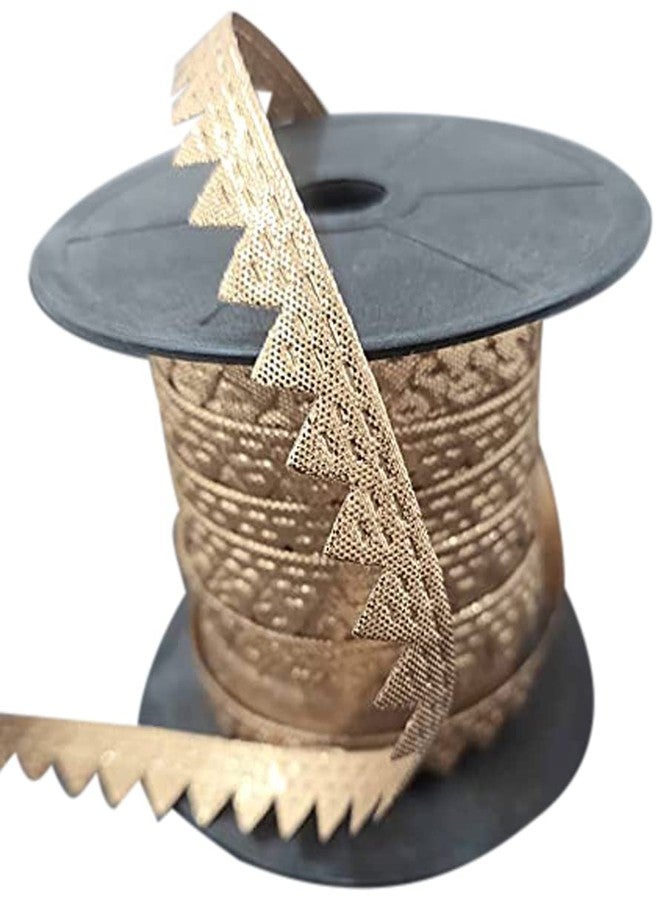 Mezin Cutwork Triangle Gota Samosa Lace Border for Dresses, Saree, Lehenga, Dupatta, Bag, Craft and Decorations (18 Mtr) (Rose Gold)