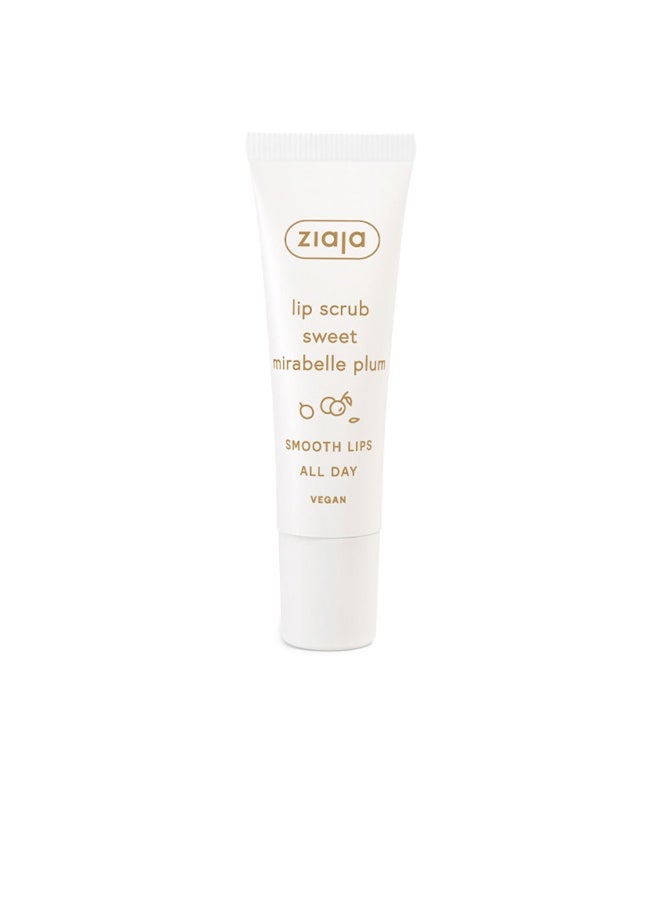 Ziaja Sugar Lip Scrub Sweet Mirabelle Plum 12ml - Image 1