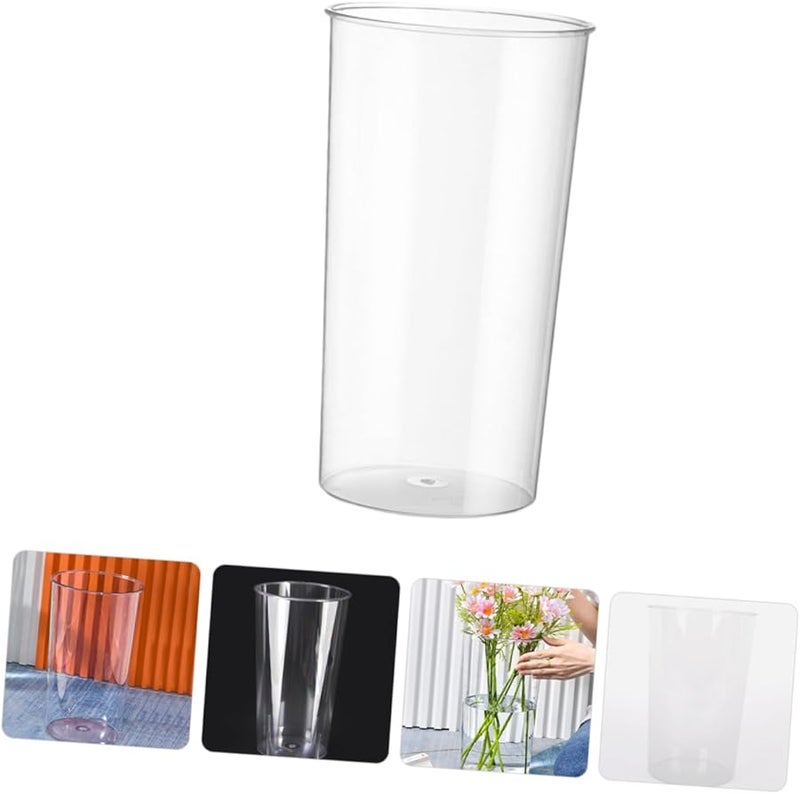 دلو زهرة كريستال شفاف وعاء دائري صغير لتزيين المنزل والمكتب والبستنة الداخلية - Image 5