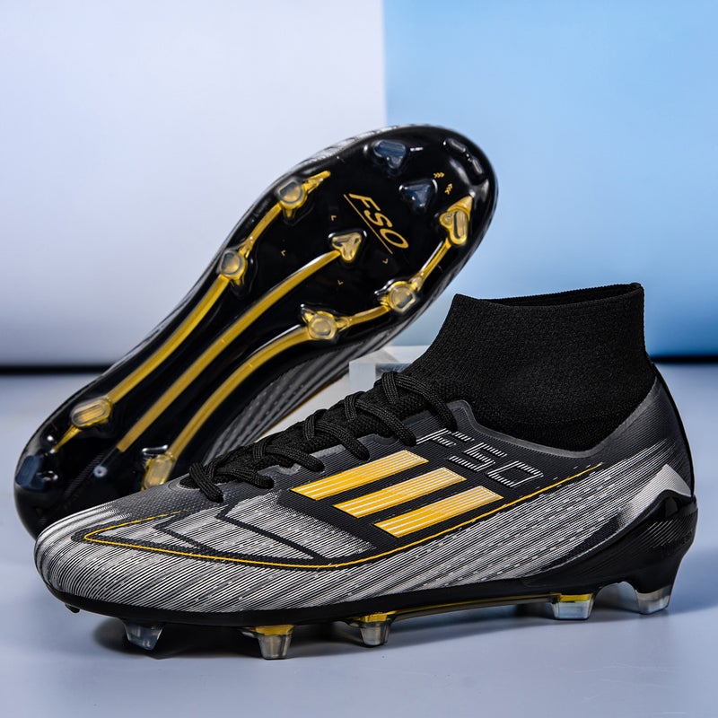 F50 Unisex Football Shoes – High Top Anti-Slip Rubber Cleats for Adults - Image 2
