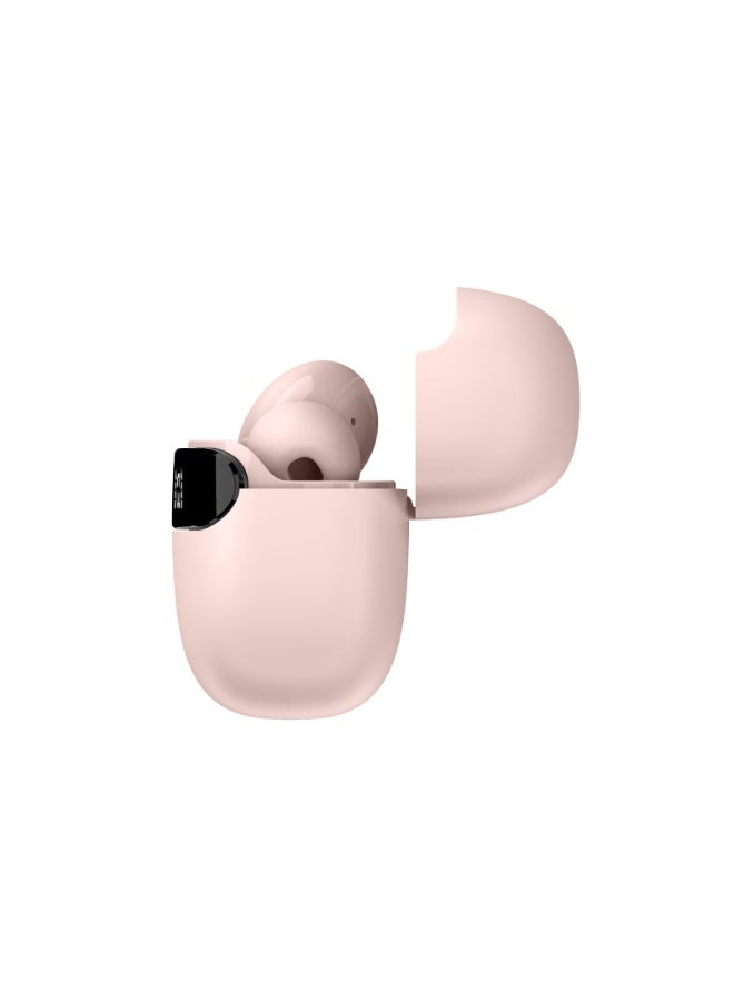 TCH Wireless Earbuds L10 ANC PINK - Active Noise Cancellation, HiFi Audio Sound Quality, Powerful Bass, Bluetooth 5.3 with AI Calls, 4 Mics, IPX4 Water Resistant, 30H Battery Standby, LED Display, Smart Touch Controls- Android-IOS - Image 5