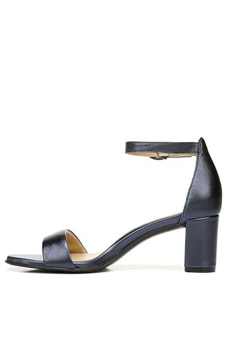 Naturalizer Womens Vera Ankle Strap Block Heel Dress Sandal French Navy 13 M - Image 1