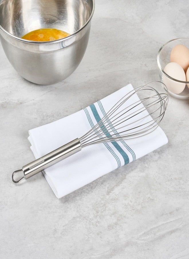 ريستورنت وير مضرب سلكي من الفولاذ المقاوم للصدأ مقاس 12 بوصة من ريستورانت وير - مضرب مطبخ ألماني قياسي بمقبض مريح، آمن للغسل في غسالة الأطباق - مضرب فرنسي متين للطبخ وخلط العجائن السميكة والصلصات - Image 3