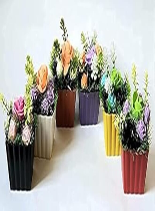 Artificial Flowers and Plants (11cm, 6 Pieces)