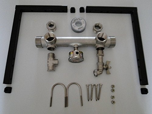 BOSHART STAINLESS STEEL CONSTANT PRESSURE TANK TEE VFD MANIFOLD KIT WALL MOUNT BRACKETS BOSHART FOR GRUNDFOS CU301 FRANKLIN or GOULDS - Image 1