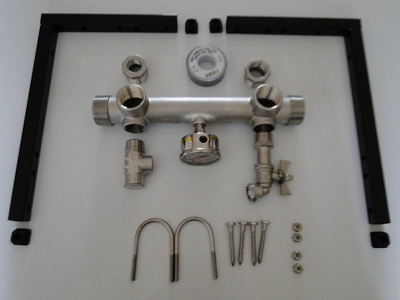 BOSHART STAINLESS STEEL CONSTANT PRESSURE TANK TEE VFD MANIFOLD KIT WALL MOUNT BRACKETS BOSHART FOR GRUNDFOS CU301 FRANKLIN or GOULDS - Image 2