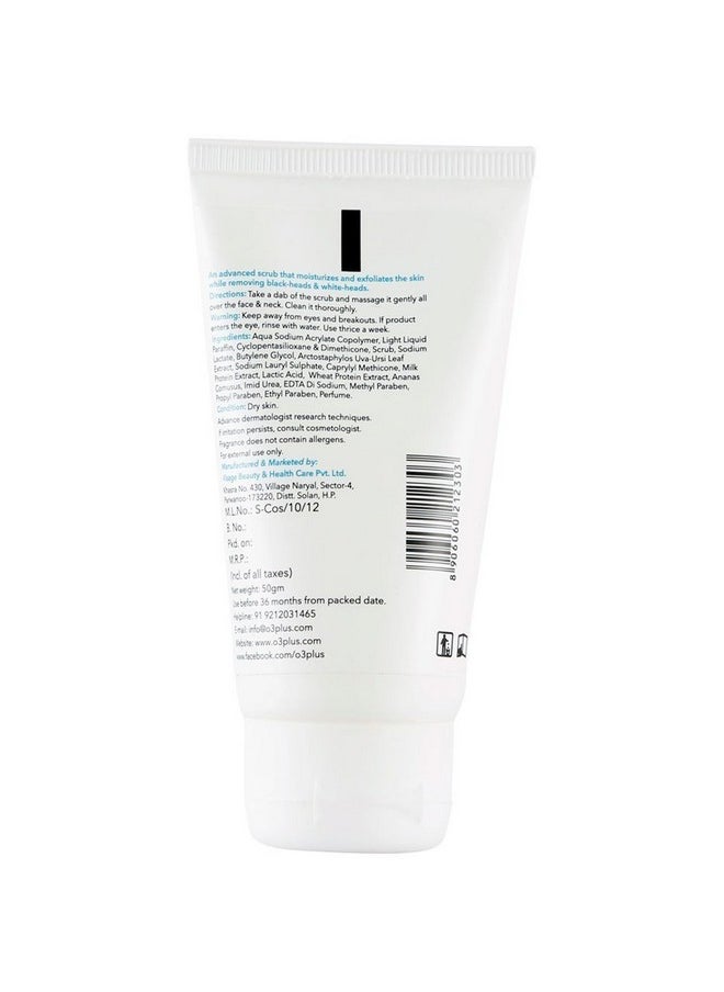 O3+ Milk Scrub Enriched With Macadamia Nuts Extracts For Clean & Bright Complexion, 50G  - Image 5