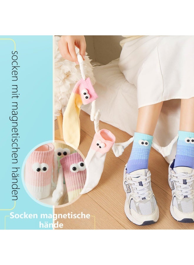 أوشيما 2 أجهزة كمبيوتر شخصية اليد عقد الجوارب مضحكة مع المغناطيسية، اليدين المغناطيسية عقد الجوارب، زوج مجنون منتصف الأنبوب الجوارب، مثالية لأي مناسبة مثل عيد الحب، هدية فكرة للعائلة، الأصدقاء، للرجال والنساء - Image 5