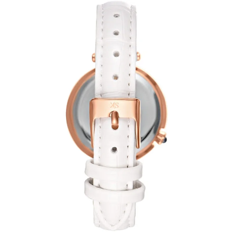 KENNETH SCOTT Kenneth Scott K24510-RLWL Women's Analog Display Watch & Polyurethane Strap White