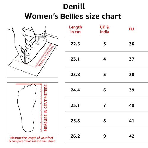 Denill Comfortable, Stylish Bellies for Women and Girls UK- 4 Beige - Image 5