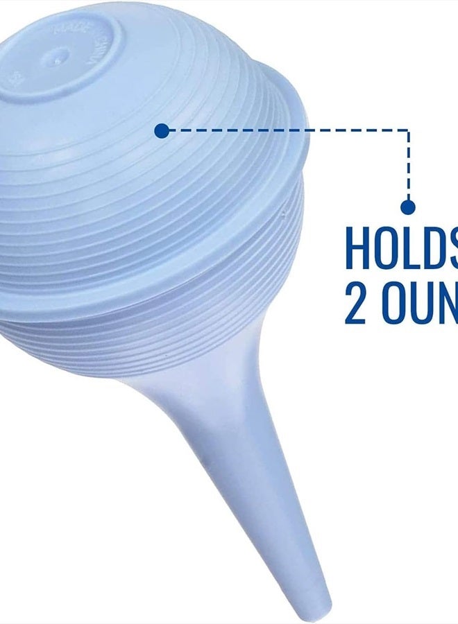 Briggs DMI Baby Nasal Aspirator, Ear Syringe, Clears Airway & Nasal Passages, Gentle Suction, Portable & Lightweight, Doubles as Earwax Removal Tool, Blue - Image 3