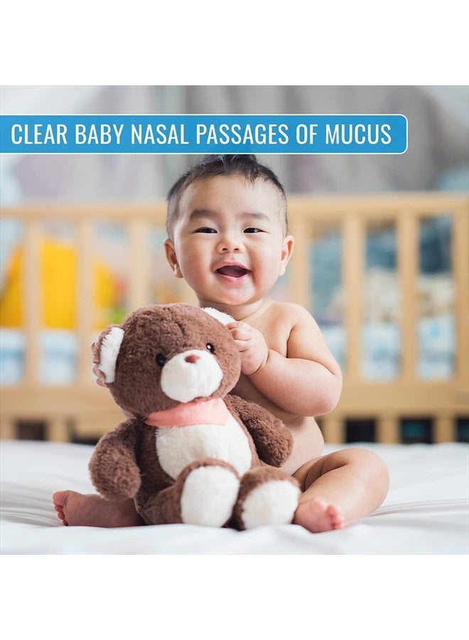 Briggs DMI Baby Nasal Aspirator, Ear Syringe, Clears Airway & Nasal Passages, Gentle Suction, Portable & Lightweight, Doubles as Earwax Removal Tool, Blue - Image 2