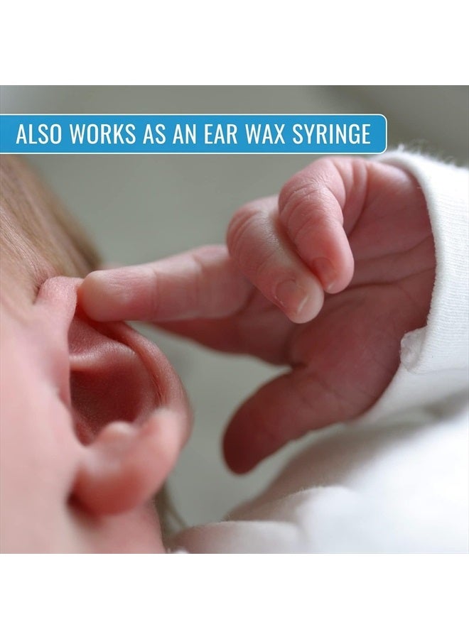 Briggs DMI Baby Nasal Aspirator, Ear Syringe, Clears Airway & Nasal Passages, Gentle Suction, Portable & Lightweight, Doubles as Earwax Removal Tool, Blue - Image 4