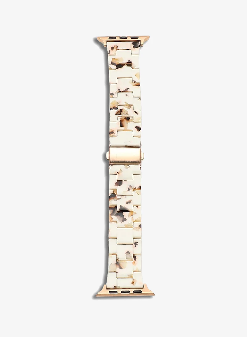 Haute Sauce  Textured Acrylic Apple Watch Strap For Women | 42mm/44mm/45mm for Women | Best Price UAE