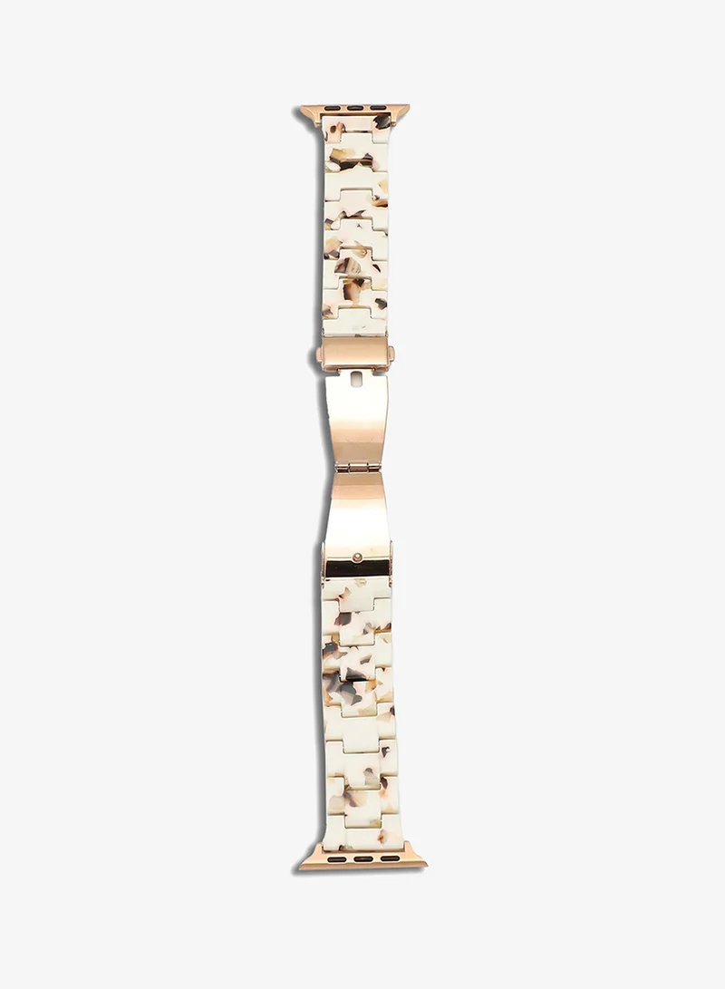 Haute Sauce  Textured Acrylic Apple Watch Strap For Women | 42mm/44mm/45mm for Women | Best Price UAE