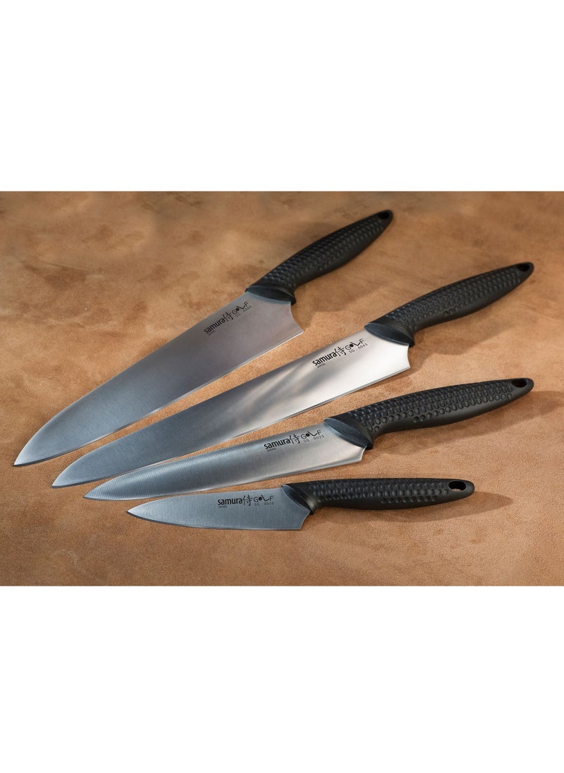 Samura - Samura Golf Set of 4 Kitchen Knives | Paring Knife, Utility Knife, Slicing Knife, Chef's Knife | Lightweight | Polypropylene Handle | Stainless Steel Blade | Corrosion Resistant | Manganese Coating - Image 1