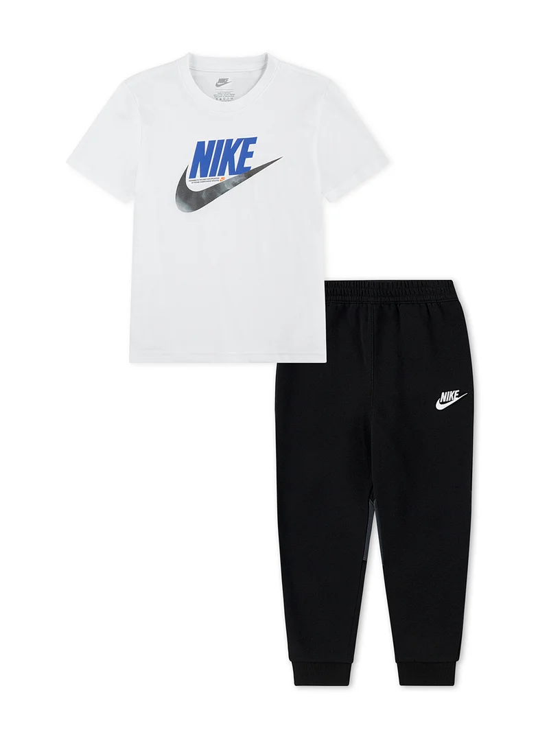 Nike Kids Fleece Short-Sleeve T-Shirt & Pant Set