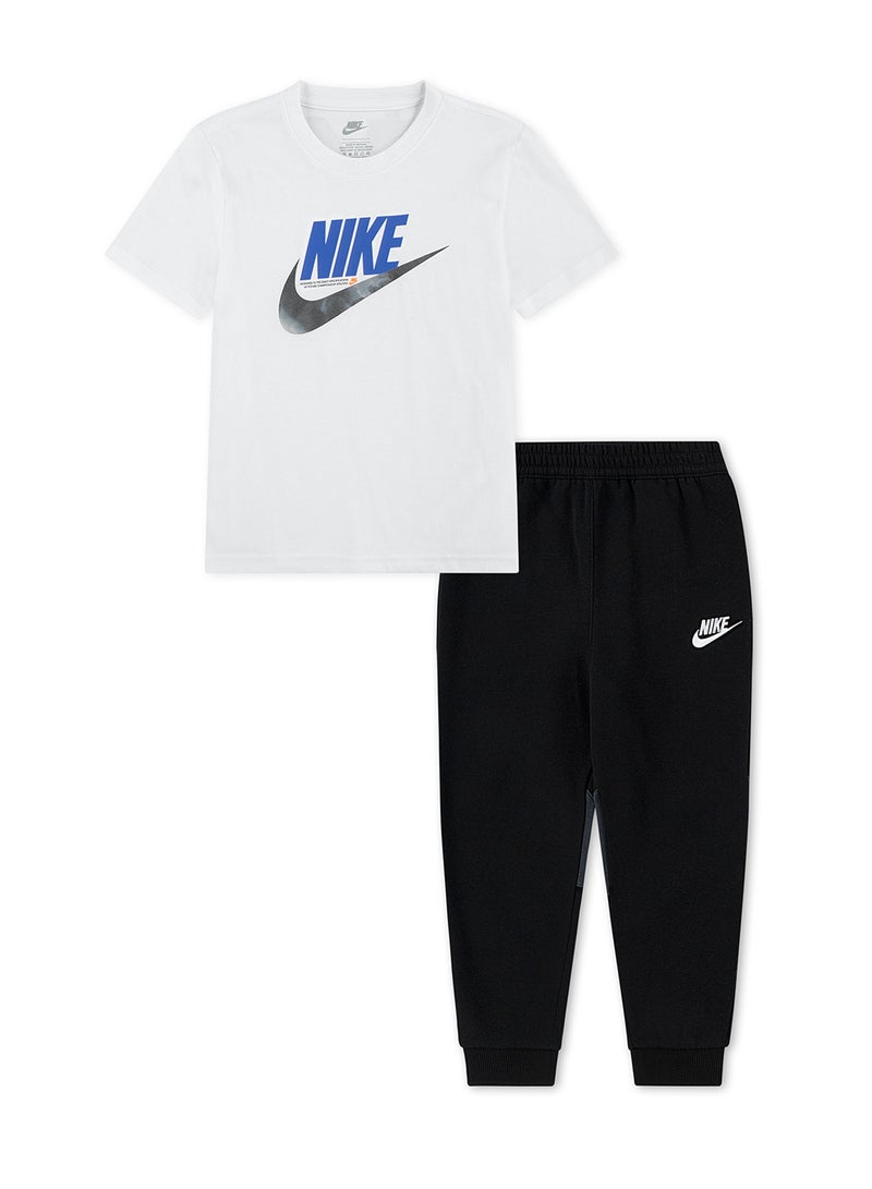 Nike Kids Fleece Short-Sleeve T-Shirt & Pant Set  - Image 1