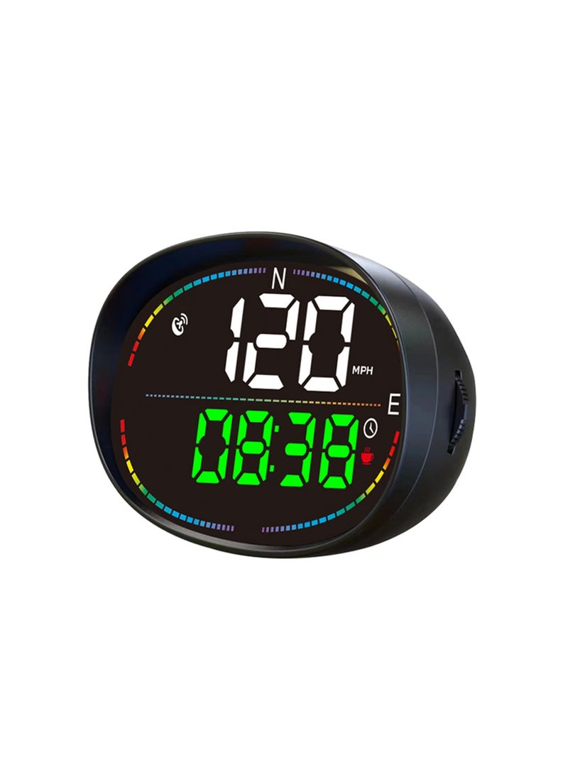 GPS Speedometer for Cars, Heads Up Display (HUD), Digital MPH/KM Speed Display for Cars and Motorcycles, Multi-Function HUD with Compass and Speed Warning, Plug  Play Installation - Image 1
