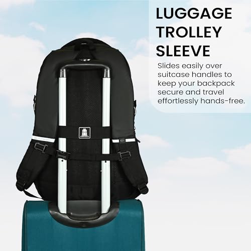 HOT SHOT Large 35 L Laptop Backpack HOTSHOT 1356 DYNAMIC SERIES|Officebag|Laptop Backpack|Chest Strap|Specsholder|15.6 inch (Black) - Image 3