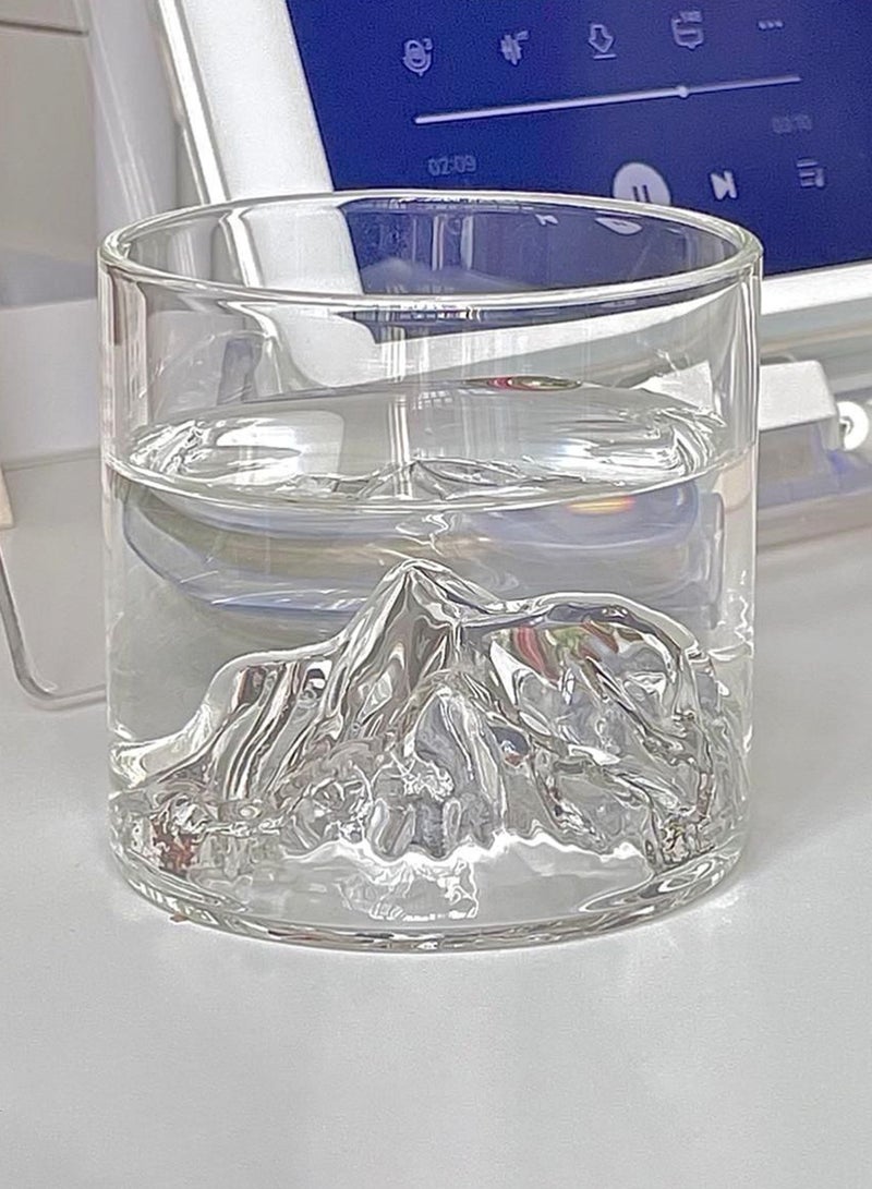 6-Piece Transparent 200Ml High Borosilicate Glass Mountain-View Cups – Unique Hidden Mountain Design Drinking Glasses For Beverage Serving - Image 4
