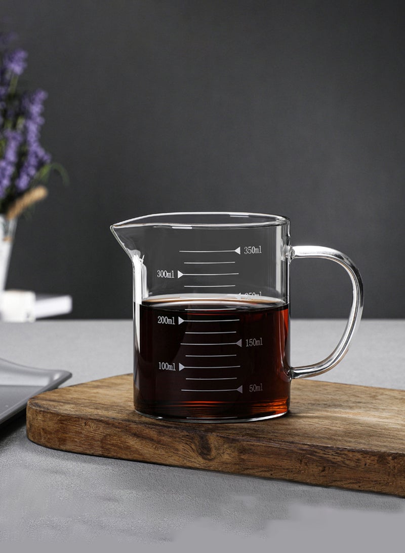 Transparent 300Ml Glass Measuring Cup With Handle & Clear Measurement Marks – Ideal For Baking, Cooking & Precise Liquid Ingredients Measuring  - Image 1