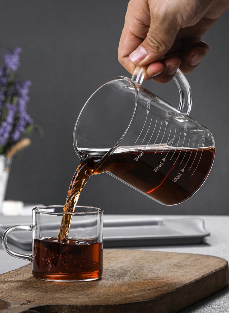 Transparent 300Ml Glass Measuring Cup With Handle & Clear Measurement Marks – Ideal For Baking, Cooking & Precise Liquid Ingredients Measuring  - Image 5