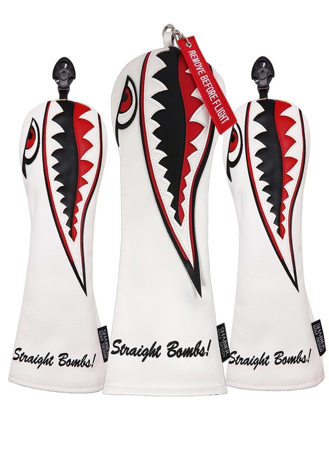SHABIER New Flying Tiger Warshark Golf Head Cover for Golf Head Club Available for Driver/Fairway/Hybird Club (Fairway Cover) - Image 5