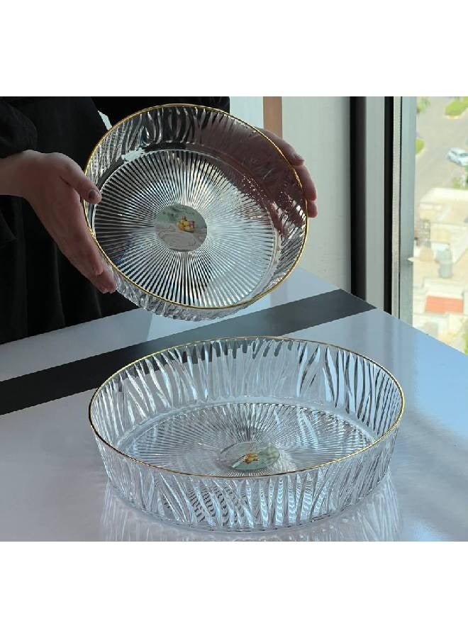 صينية تقديم أكريليك مستديرة متعددة الأغراض مقاس 33.3*33.3 - Image 3