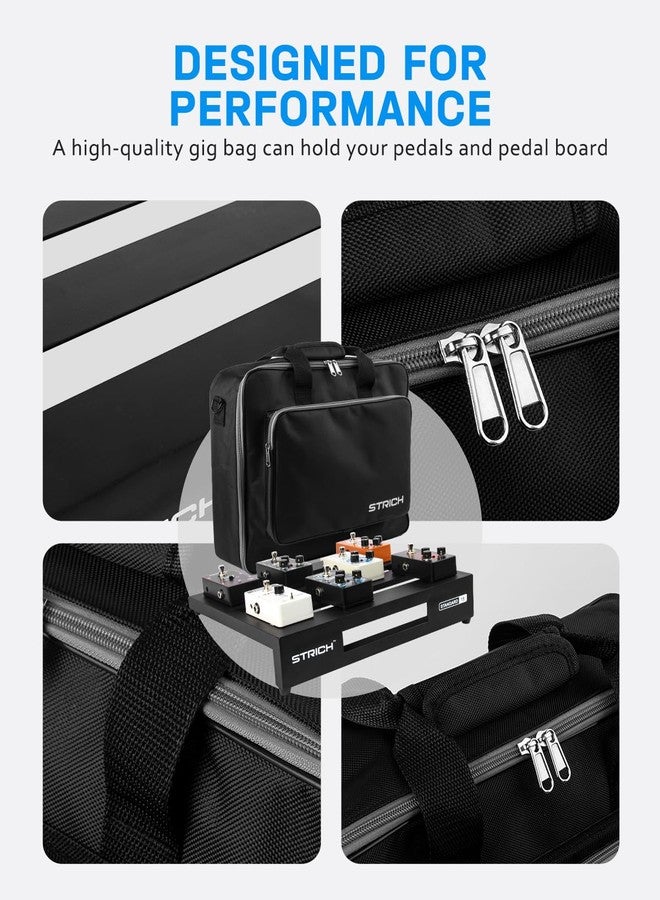 STRICH Guitar Pedal Board Aluminum Alloy 1.82lb Super Light Small Effect Pedalboard 15'' x 11.8'' with Carry Bag, STANDARD 15 (Angled) - Image 5