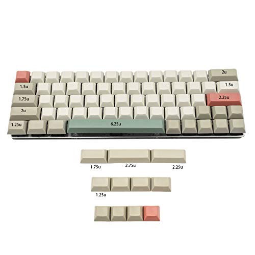 YMDK DSA Profile 9009 Blank 61 64 68 ANSI Keycap Thick PBT Keycap Set for MX Mechanical Keyboard GH60 XD64 GK64 Tada68 (61 64 68 Blank No Legend)(Only Keycap) - Image 1