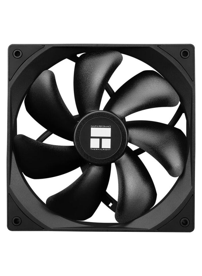 Thermalright Tl-c14c Black 14cm Case Fan, Classic Magnetic Stable S-fdb Bearing, 4pin Pwm Speed-adjustable Fan, 1550 Rpm - Image 1