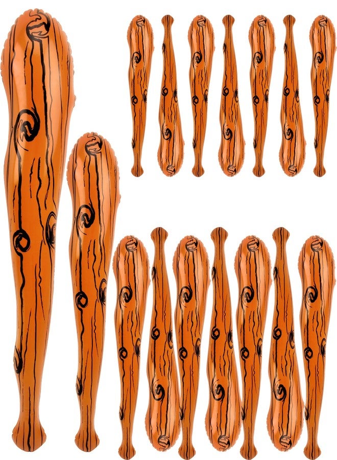 Fahacop 16 Pcs Inflatable Caveman Stick Blow up Baseball Bat Caveman Stick for Cosplay Birthday Holiday Caveman Themed Party Supplies - Image 1