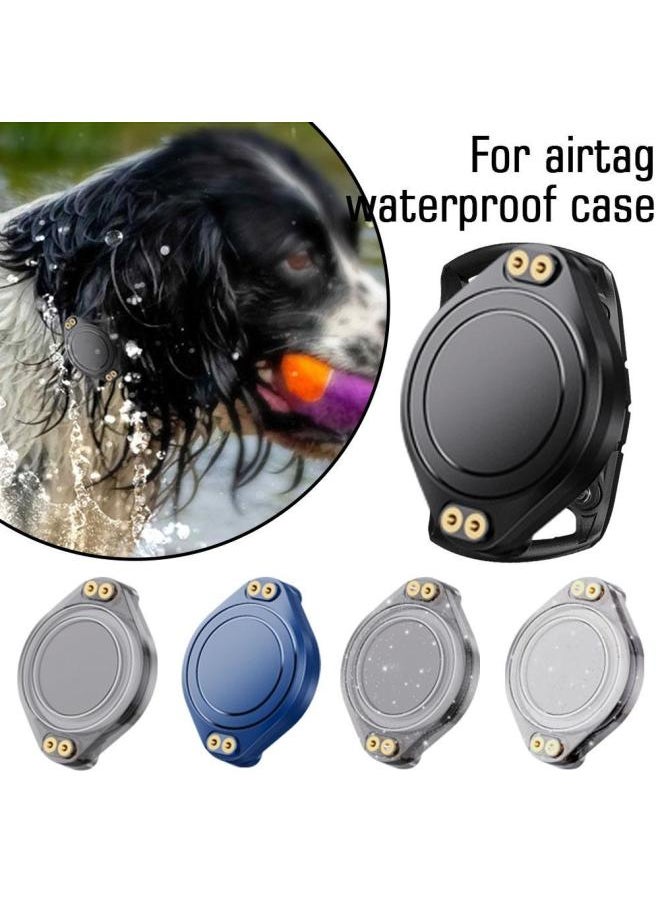 Generic - Applicable To For Apple Airtag Protective Case IPX8 Waterproof Pet Collar Locator Tracker All-inclusive Protective Case-Color:Blue - Image 1