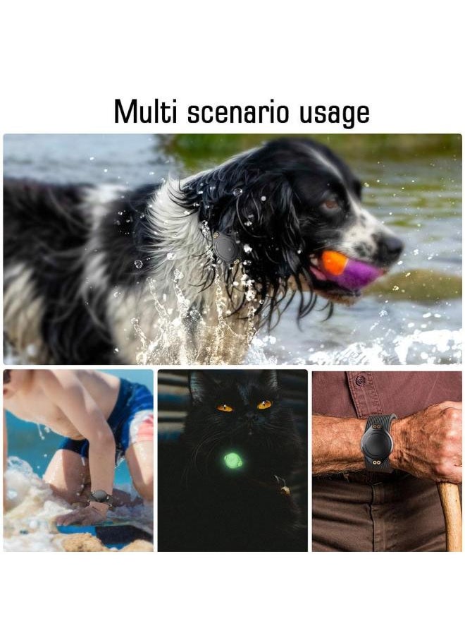 Generic - Applicable To For Apple Airtag Protective Case IPX8 Waterproof Pet Collar Locator Tracker All-inclusive Protective Case-Color:Blue - Image 1