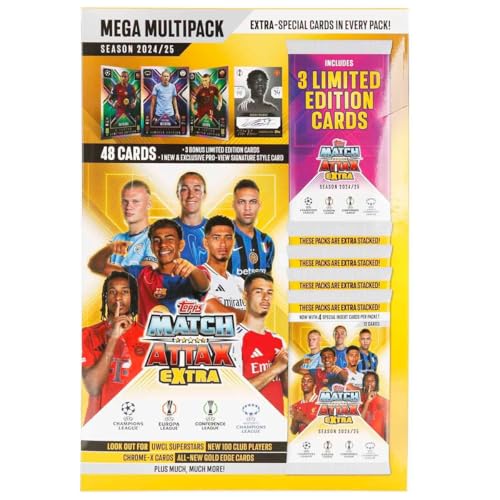 Topps Match Attax Extra 2025 - Mega Multipack - 52 Cards, Including 3 Random X Factor LE Cards and an Exclusive Signature Style Pro-View Card! - Image 3