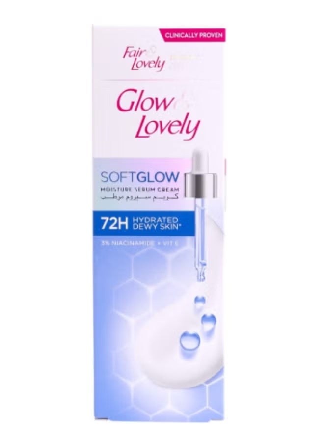 Glow & Lovely Soft Glow Moisture Serum Cream With 3% Niacinamide Plus Vitamin E 100grams - Image 1