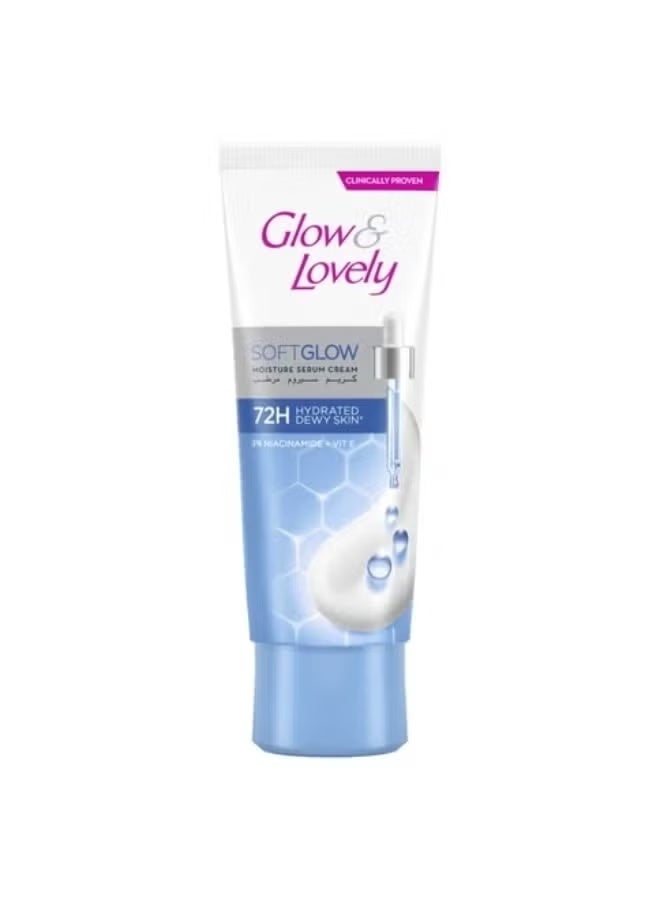 Glow & Lovely Soft Glow Moisture Serum Cream With 3% Niacinamide Plus Vitamin E 100grams - Image 2
