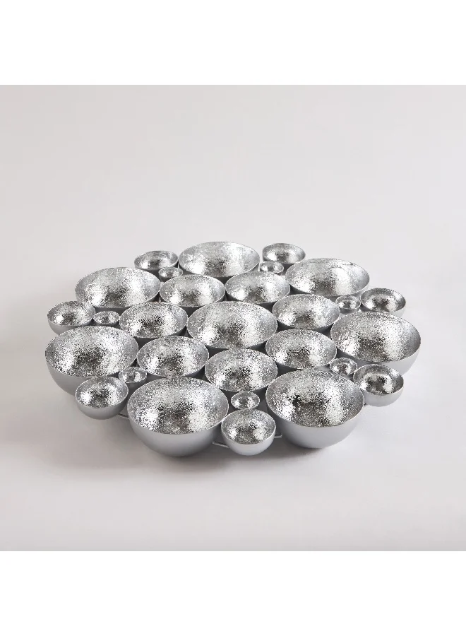 Home Box Neom Metal Flower Tealight Table Wall Holder 40 x 40 x 4 cm
