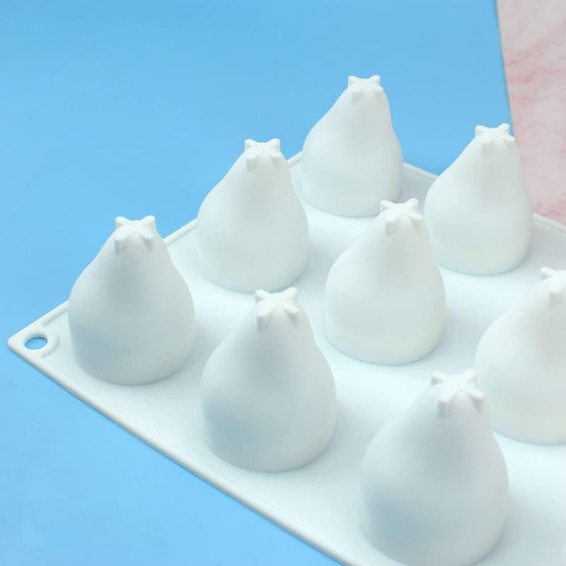mostsom Silicone Mold Baking Pan Non-Stick Baking Pastry Chocolate Cake Dessert DIY Decoration Tools (Pear U_11.8x6.8x0.2 inch) - Image 4