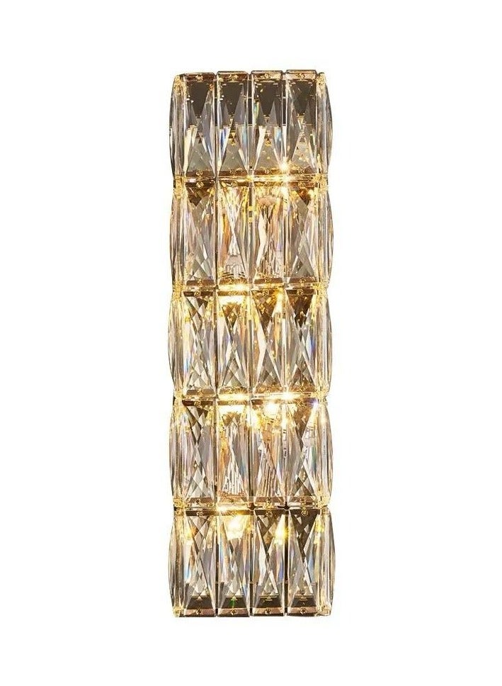 FAMI LIGHTS Crystal wall lamp, indoor for bedroom, living room, TV launeh with E 14 Bulb three color, white, yellow, warm white - Image 1