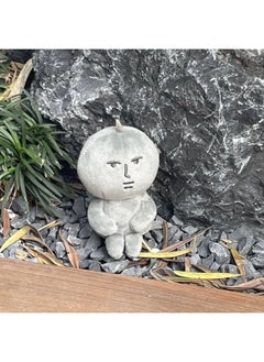 Grey Pink Rabbit Surrounding Shanghai Flash Dopamine Cartoon Plush Dress Fool Pendant Grey Stone Man-Specifications:pink Rabbit Gray-Color:8cm