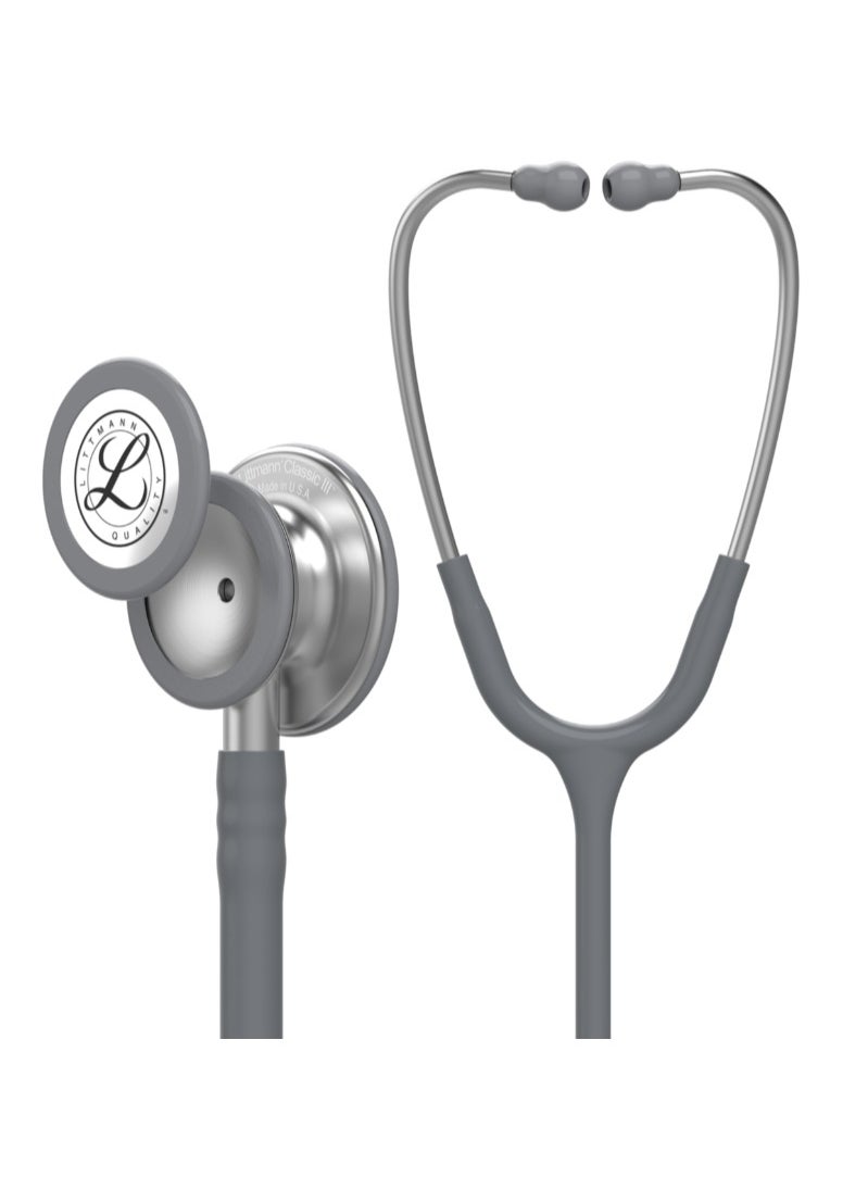 Littmann 3M Littmann 5621 Classic III Monitoring Stethoscope Dual Head Design with Tunable Diaphragms for Adult Pediatric Use Chestpiece Durable Tubing High Acoustic Sensitivity for Accurate Diagnosis 