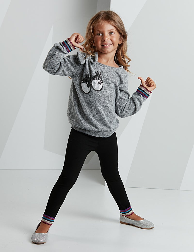 Mshb&G Girls Eyes Girls Knitted Tights Set  - Image 1