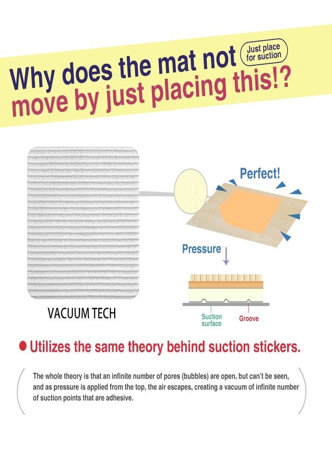 Home Techpro - Set of 16 washable non-slip rug grippers, "vacuum technology", new materials for anti-curl mat: keep your rug in place and make them - Image 2