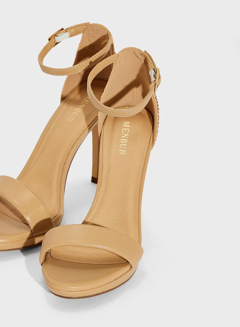 منبور Ankle Strap High Heel Sandals