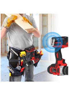 TEENO TEENO Cordless Hammer Drill Driver 20V Two 2.0Ah Li-Ion Battery 1/2" Metal Drill Chuck with 15 Pieces Bits Kit and Box  - Image 5