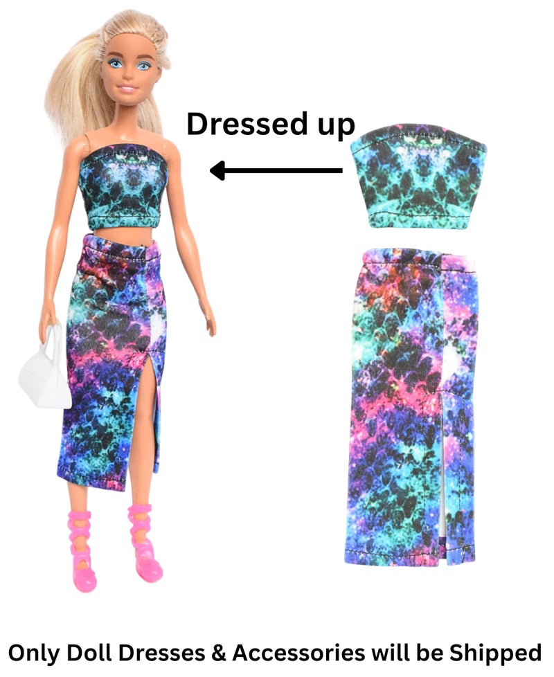 El Figo Doll Dresses and Accessories Set / 2 Pc Doll Outfits with Accessories (Tailored Dress for 28 c.m - 31 c.m Tall Doll) - Image 5
